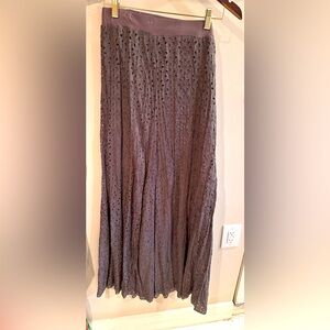 Johnny Was vintage eyelet maxi skirt.